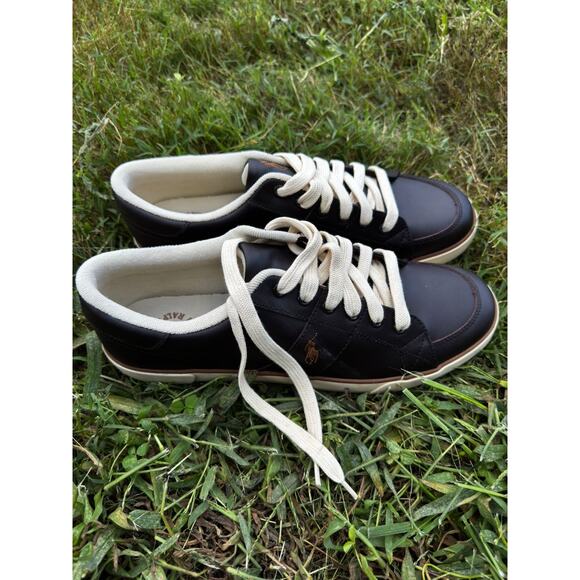 Polo Ralph Lauren Harold Dark Brown Leather Sneakers (8160807630SG) - Picture 3 of 7